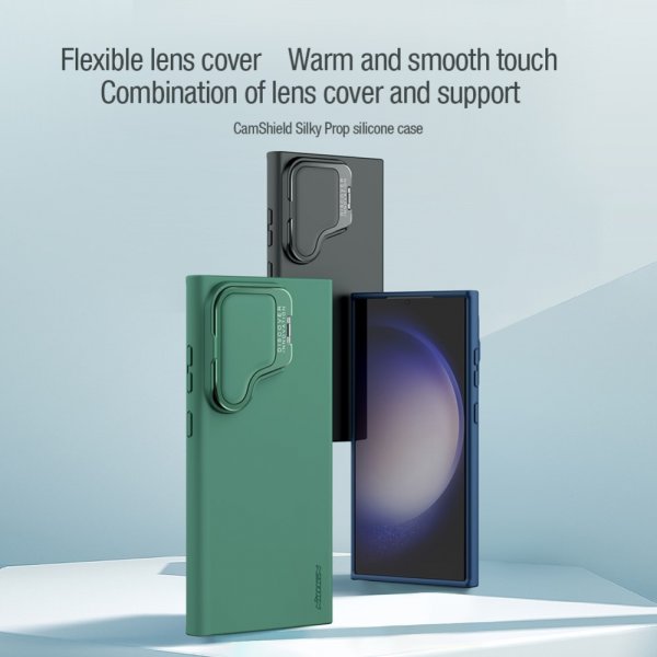 Nillkin Samsung Galaxy S24 Ultra Kuori CamShield Silky Prop Sininen