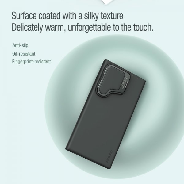 Nillkin Samsung Galaxy S24 Ultra Kuori CamShield Silky Prop MagSafe Musta