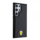 Ferrari Samsung Galaxy S24 Ultra Suojakuori Carbon & Stripe Musta