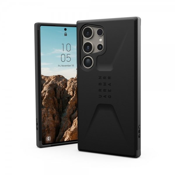 Urban Armor Gear (UAG) Samsung Galaxy S24 Ultra Civilian -suojakuori, musta