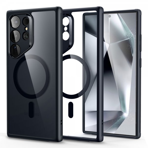ESR Samsung Galaxy S24 Ultra -suojakuori Classic Hybrid HaloLock Clear Black