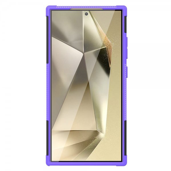 Samsung Galaxy S24 Ultra Kuori Rengaskuvio Jalustatoiminto Violetti