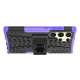 Samsung Galaxy S24 Ultra Kuori Rengaskuvio Jalustatoiminto Violetti