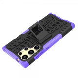 Samsung Galaxy S24 Ultra Kuori Rengaskuvio Jalustatoiminto Violetti