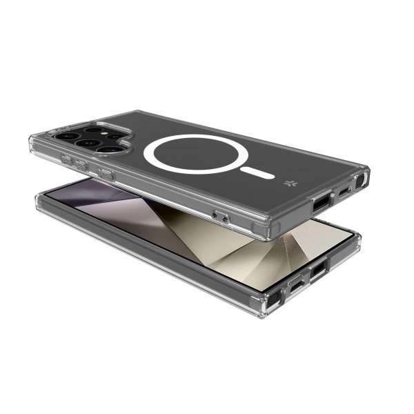 Celly Samsung Galaxy S24 Ultra -suojakuori GELSKINMAG MagSafe Läpinäkyvä