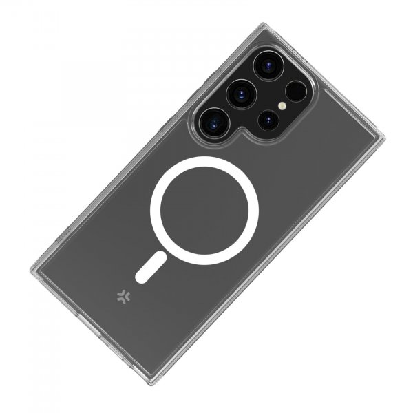 Celly Samsung Galaxy S24 Ultra -suojakuori GELSKINMAG MagSafe Läpinäkyvä
