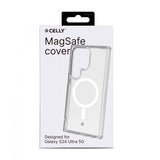 Celly Samsung Galaxy S24 Ultra -suojakuori GELSKINMAG MagSafe Läpinäkyvä