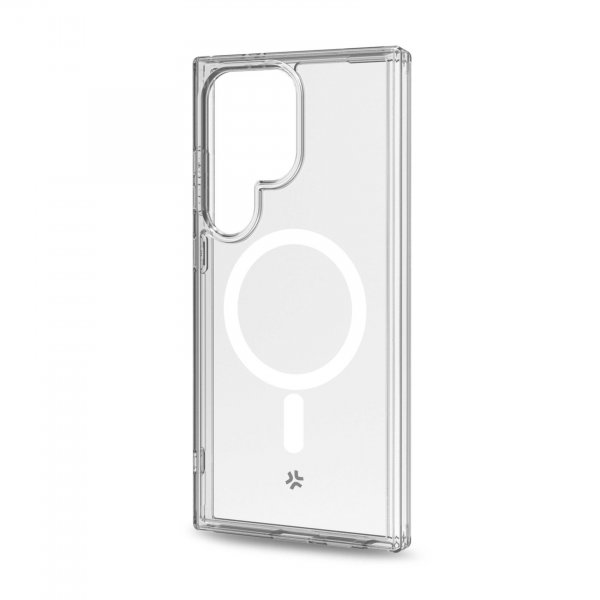 Celly Samsung Galaxy S24 Ultra -suojakuori GELSKINMAG MagSafe Läpinäkyvä