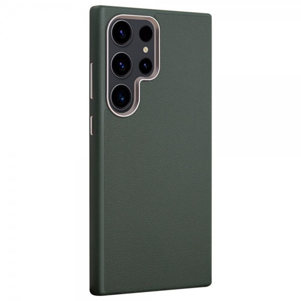 X-Level Samsung Galaxy S24 Ultra Kuori Nahkakuvio Vihreä
