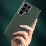 X-Level Samsung Galaxy S24 Ultra Kuori Nahkakuvio Vihreä
