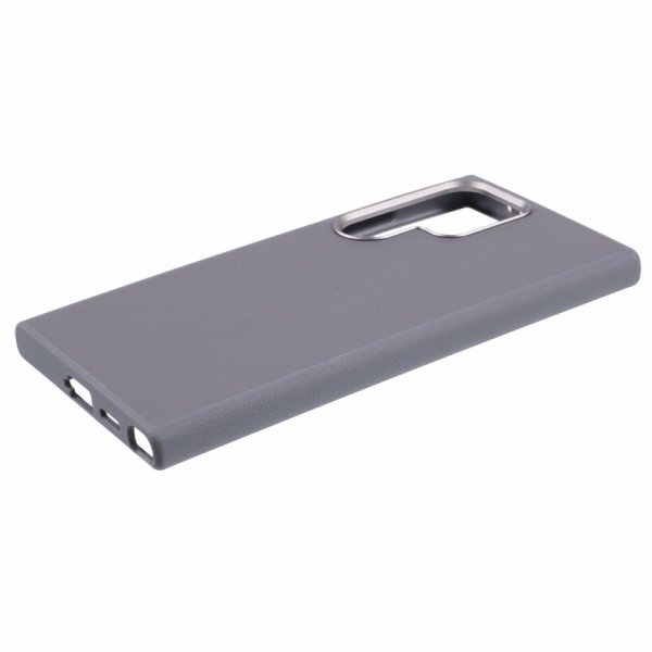 X-Level Samsung Galaxy S24 Ultra Kuori Nahkakuviointi MagSafe Harmaa