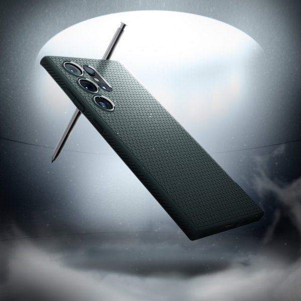 Spigen Samsung Galaxy S24 Ultra -kuori Liquid Air Abyss Green