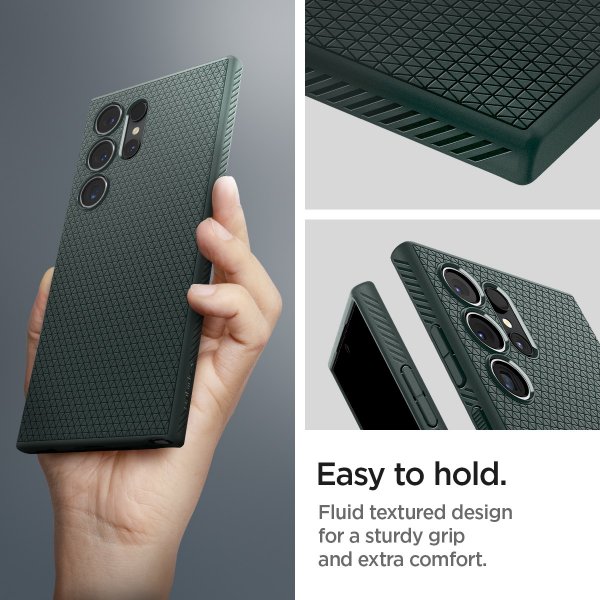 Spigen Samsung Galaxy S24 Ultra -kuori Liquid Air Abyss Green