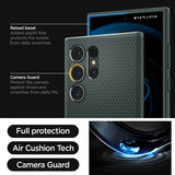 Spigen Samsung Galaxy S24 Ultra -kuori Liquid Air Abyss Green