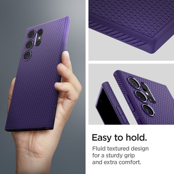 Spigen Samsung Galaxy S24 Ultra -kuori Liquid Air Deep Purple