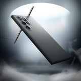 Spigen Samsung Galaxy S24 Ultra -kuori Liquid Air Marble Grey