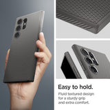 Spigen Samsung Galaxy S24 Ultra -kuori Liquid Air Marble Grey