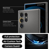 Spigen Samsung Galaxy S24 Ultra -kuori Liquid Air Marble Grey