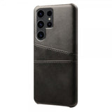 Samsung Galaxy S24 Ultra kuori kahdella korttipaikalla, musta