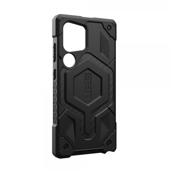 Urban Armor Gear (UAG) Samsung Galaxy S24 Ultra -suojakuori Monarch Pro MagSafe, hiilikuitu, musta