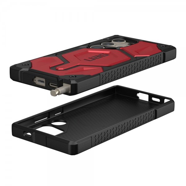 Urban Armor Gear (UAG) Samsung Galaxy S24 Ultra -suojakuori Monarch Pro MagSafe Crimson