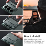 Spigen Samsung Galaxy S24 Ultra kuori Optik Armor Abyss Green