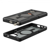 Urban Armor Gear (UAG) Samsung Galaxy S24 Ultra -suojakuori Plasma XTE, musta/oranssi
