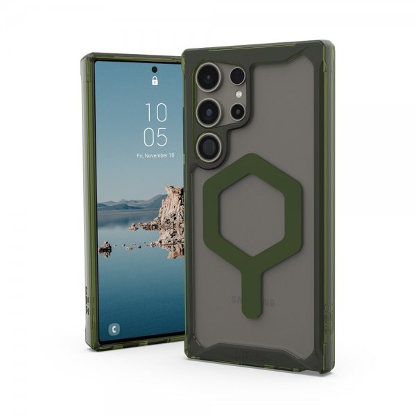 Urban Armor Gear (UAG) Samsung Galaxy S24 Ultra Plyo Pro MagSafe Suojakuori Ice/Olive