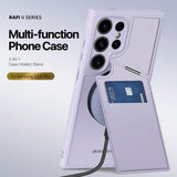 Dux Ducis Samsung Galaxy S24 Ultra Kuori Rafi II Series MagSafe Violetti