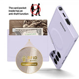 Dux Ducis Samsung Galaxy S24 Ultra Kuori Rafi II Series MagSafe Violetti