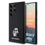 Karl Lagerfeld Samsung Galaxy S24 Ultra -suojakuori Saffiano Karl & Choupette Musta
