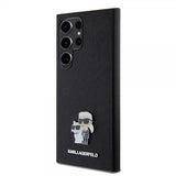 Karl Lagerfeld Samsung Galaxy S24 Ultra -suojakuori Saffiano Karl & Choupette Musta
