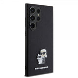 Karl Lagerfeld Samsung Galaxy S24 Ultra -suojakuori Saffiano Karl & Choupette Musta