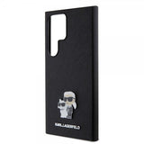 Karl Lagerfeld Samsung Galaxy S24 Ultra -suojakuori Saffiano Karl & Choupette Musta
