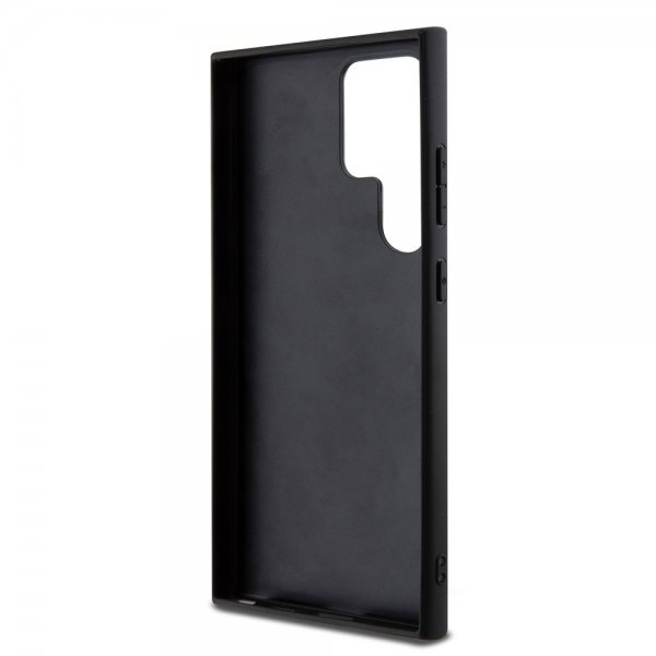 Karl Lagerfeld Samsung Galaxy S24 Ultra -suojakuori Saffiano Karl & Choupette Musta