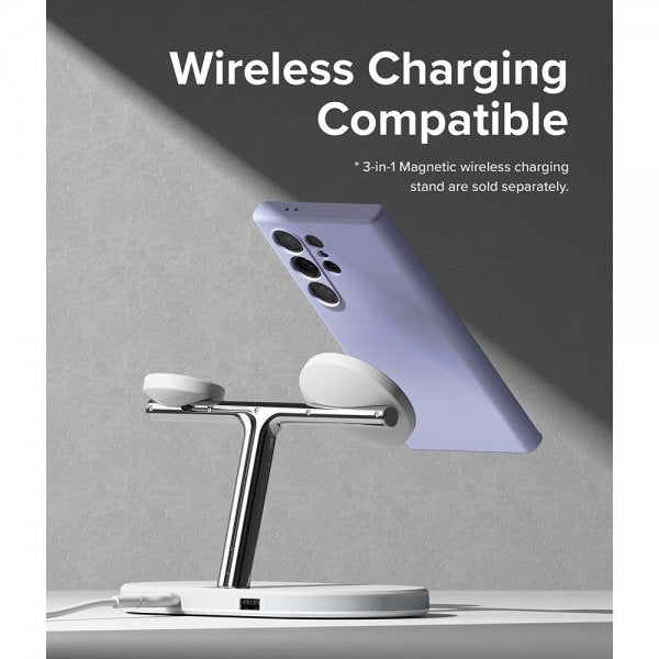 Ringke Samsung Galaxy S24 Ultra Silicone Magnetic -suojakuori, laventeli