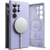 Ringke Samsung Galaxy S24 Ultra Silicone Magnetic -suojakuori, laventeli