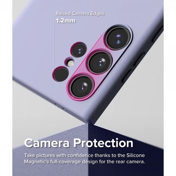 Ringke Samsung Galaxy S24 Ultra Silicone Magnetic -suojakuori, laventeli