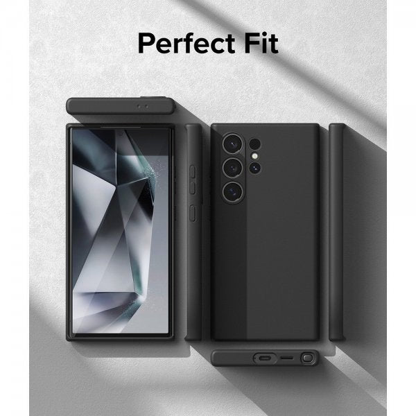 Ringke Samsung Galaxy S24 Ultra Silicone Magnetic -suojakuori, musta