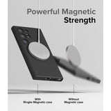 Ringke Samsung Galaxy S24 Ultra Silicone Magnetic -suojakuori, musta