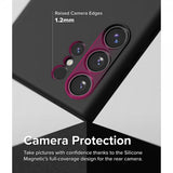 Ringke Samsung Galaxy S24 Ultra Silicone Magnetic -suojakuori, musta
