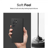 Ringke Samsung Galaxy S24 Ultra Silicone Magnetic -suojakuori, musta