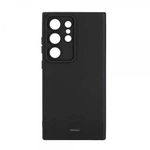Onsala Samsung Galaxy S24 Ultra Silikonikuori Musta