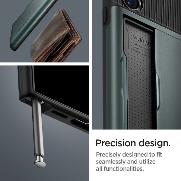 Spigen Samsung Galaxy S24 Ultra kuori Slim Armor CS Abyss Green