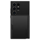 Spigen Samsung Galaxy S24 Ultra -suojakuori, Slim Armor CS, musta