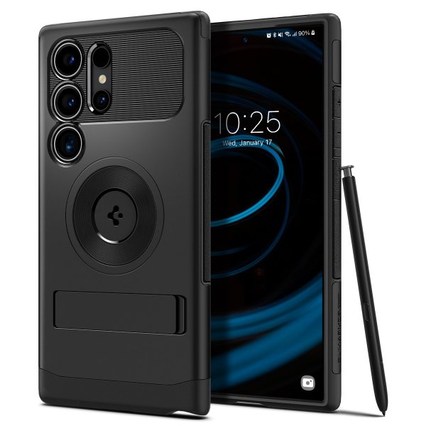 Spigen Samsung Galaxy S24 Ultra Kuori Slim Armor MagFit Musta