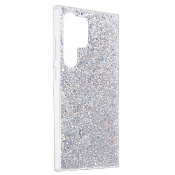 Nordic Covers Samsung Galaxy S24 Ultra -suojakuori, Sparkle Series, Stardust Silver