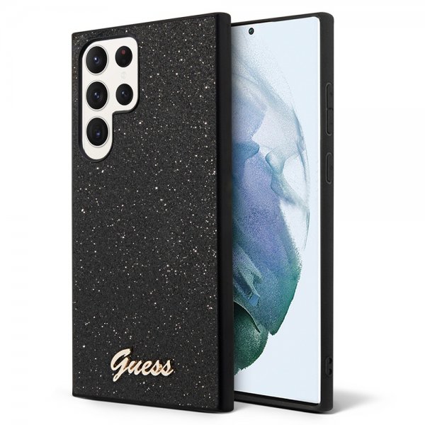 Guess Samsung Galaxy S24 Ultra Kotelo Square Mirror Musta