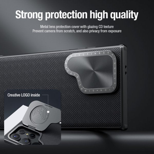 Nillkin Samsung Galaxy S24 Ultra Kuori Textured Prop Case MagSafe Musta