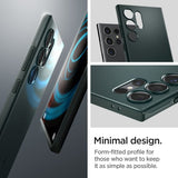 Spigen Samsung Galaxy S24 Ultra kuori Thin Fit Abyss Green